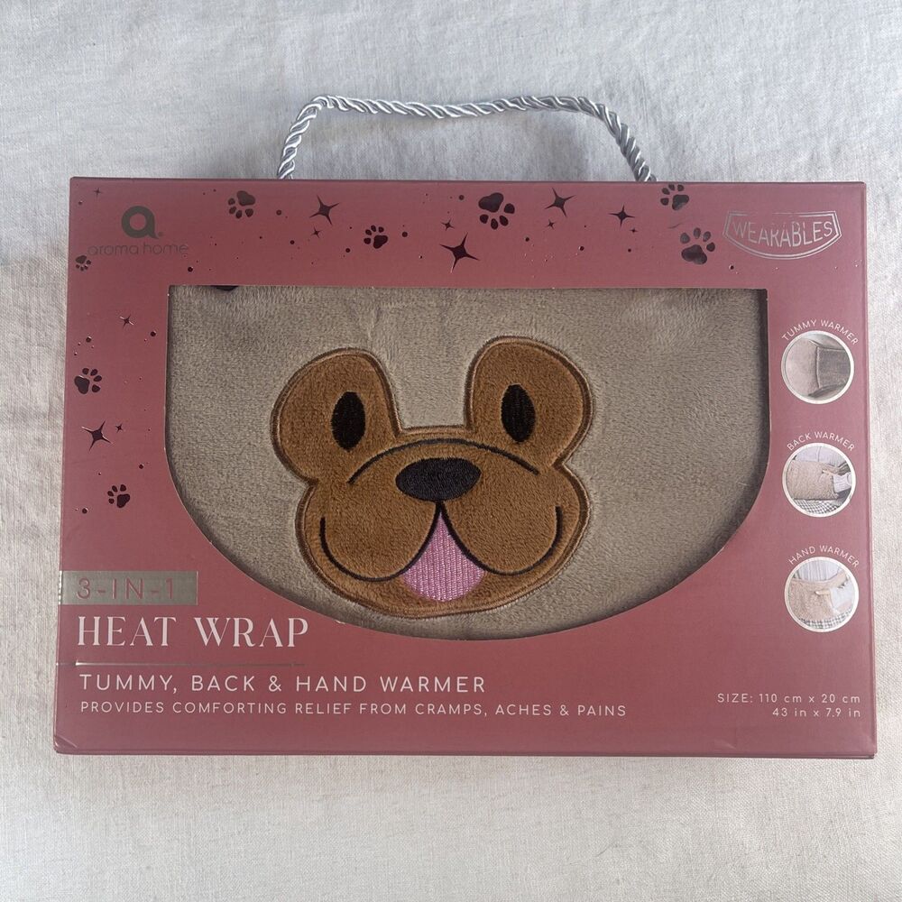 Tummy, Back & Hand 3-in-1 Heat Wrap Warmer Wearable Microwaveable Aroma Home - Picture 8 of 8